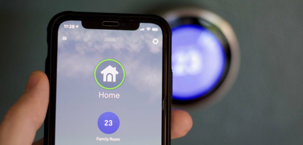 Smart home control on phone