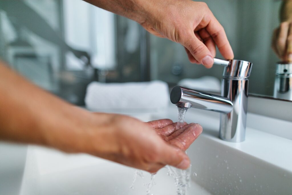 Homeowner running hot water out of sink in home with adequately sized water heater