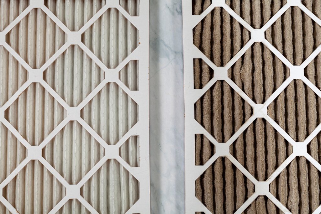 Fresh vs dirty furnace filter