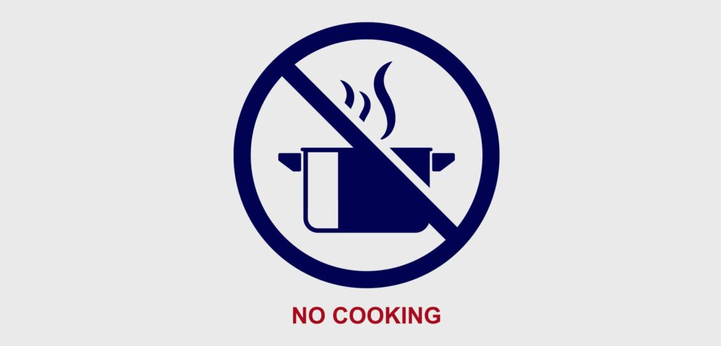 NO cooking graphic