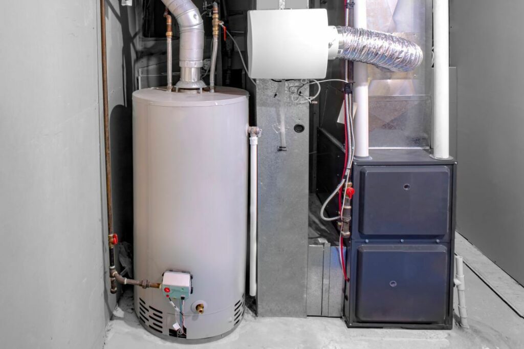 Water heater and furnace room