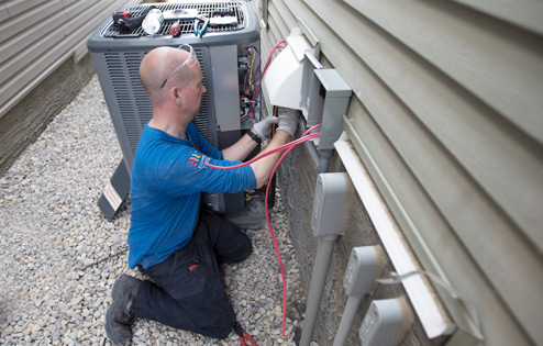 Action Furnace technicians at work