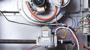 Wires connected to hot water tank